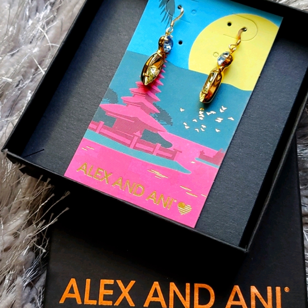 Alex and Ani Summer Daze Earrings New in Box